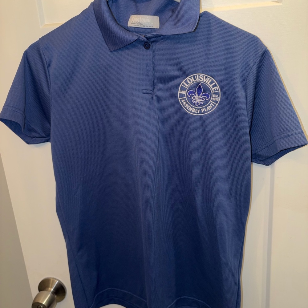 Blue Polo Shirt with Louisville Patch